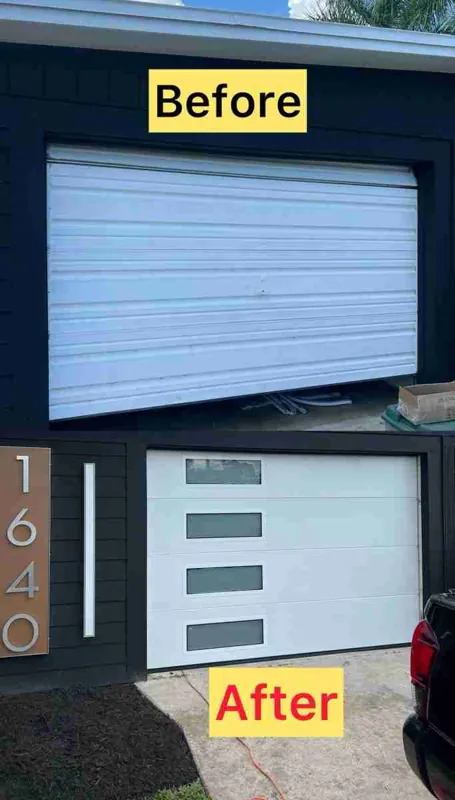 Before & after by Green Garage Doors