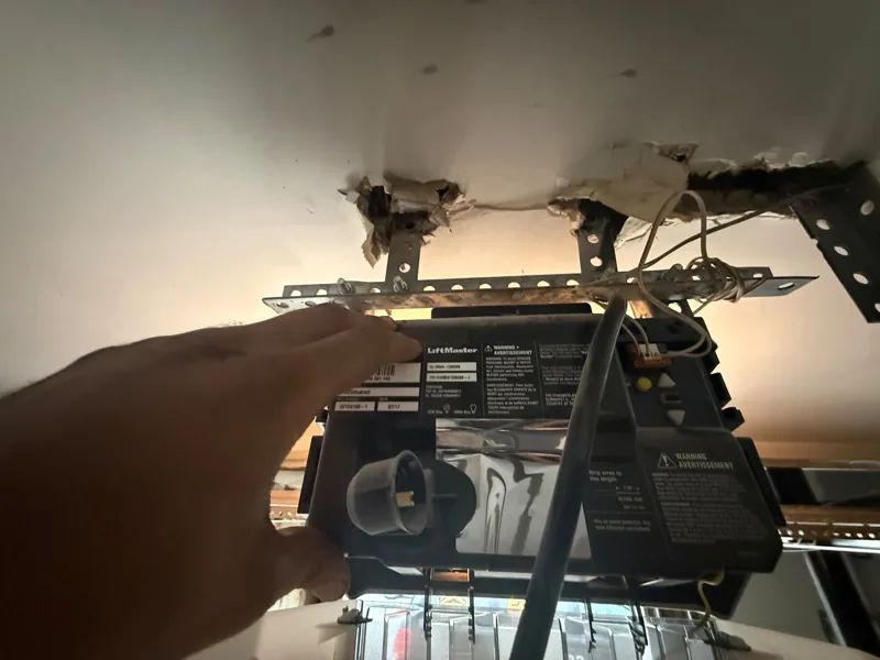Opener mounting by Green Garage Doors