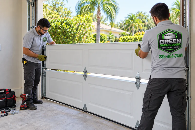 Panel replacement by Green Garage Doors