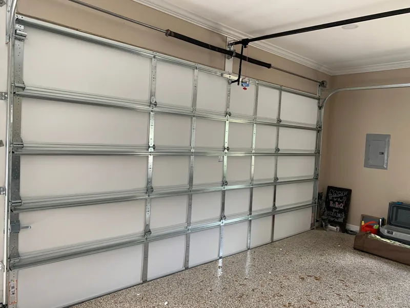 Reinforced door install by Green Garage Doors