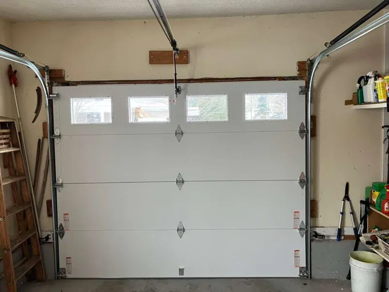 Door with windows by Green Garage Doors