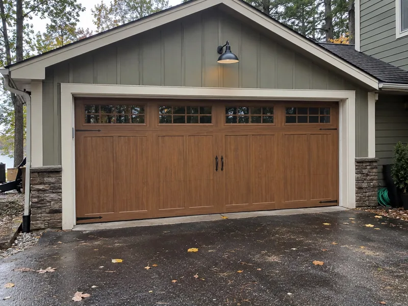 Wood-look carriage door